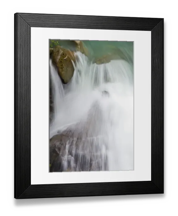 Framed Print : Nooksack Falls in the Cascades of Washington