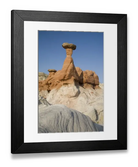 Framed Print : Utah, Grand Staircase Escalante NM, The Toadstools, an area of Entrada sandstone columns Framed Print : Utah, Grand Staircase Escalante NM, The Toadstools, an area of Entrada sandstone columns