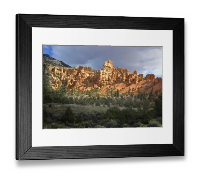 Framed Print : USA, Utah, Red Canyon. Sunset Cliffs of Red Canyon in Dixie National Forest Framed Print : USA, Utah, Red Canyon. Sunset Cliffs of Red Canyon in Dixie National Forest