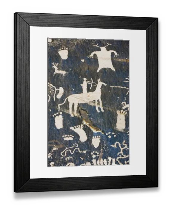 Framed Print : USA, Utah, Newspaper Rock State Park. Newspaper Rock, one of the largest and best-known Framed Print : USA, Utah, Newspaper Rock State Park. Newspaper Rock, one of the largest and best-known