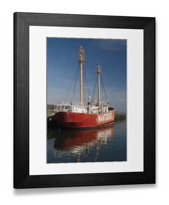 Framed Print : USA, New York, Cove Neck. Nantucket Lightship, Oyster Bay Harbor Framed Print : USA, New York, Cove Neck. Nantucket Lightship, Oyster Bay Harbor