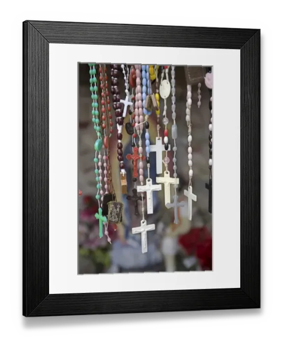 Framed Print : USA, New Mexico, Chimayo. Religious artifact left by believers at El Santuario de Chimayo Framed Print : USA, New Mexico, Chimayo. Religious artifact left by believers at El Santuario de Chimayo