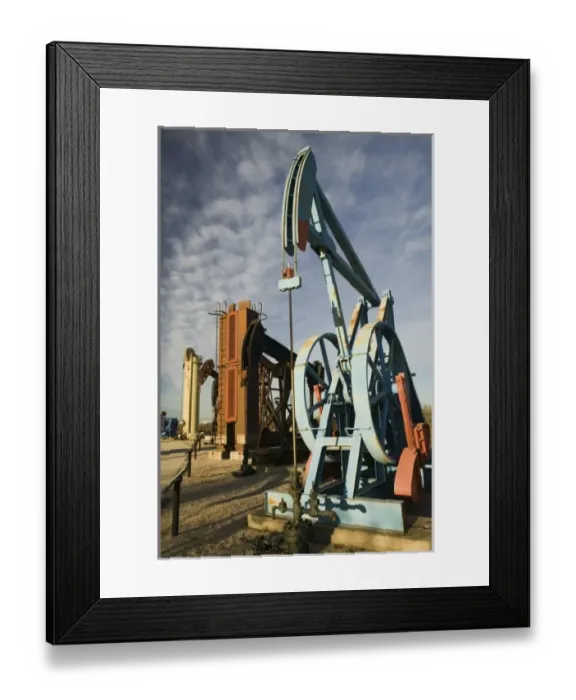 Framed Print : USA, TEXAS, Midland: Permian Basin Petroleum Museum Oil Drilling Machinery Display