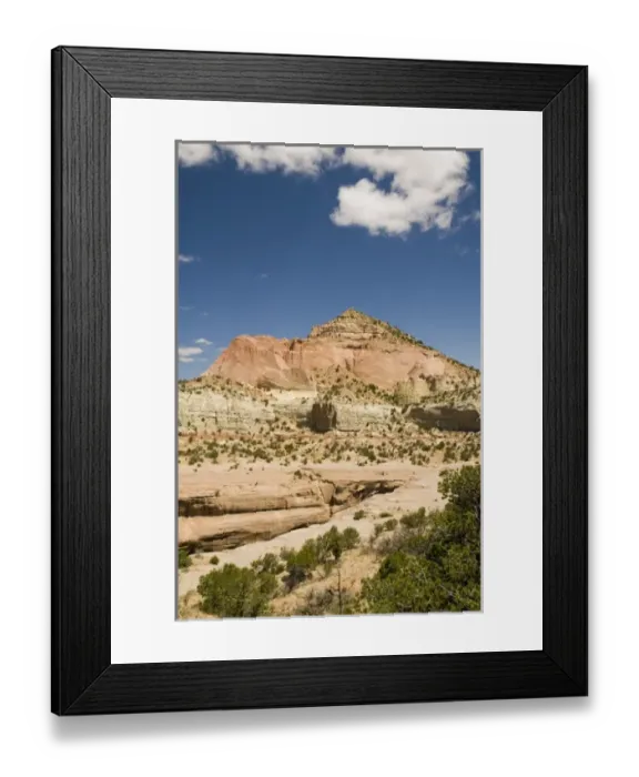 Framed Print : USA, NM, Red Rock State Park. Pyramid Rock highest elevation in Red Rock area. Excellent hiking Framed Print : USA, NM, Red Rock State Park. Pyramid Rock highest elevation in Red Rock area. Excellent hiking