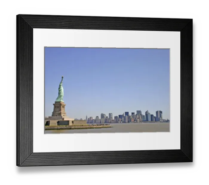 Framed Print : Statue of Liberty and Manhattan skyline 2005 Framed Print : Statue of Liberty and Manhattan skyline 2005