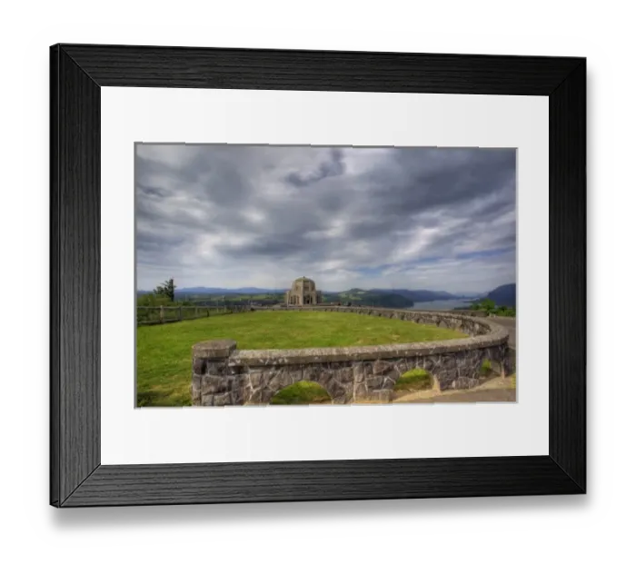 Framed Print : USA, Oregon, Columbia River Gorge, Vista House at Crown Point, and the Columbia River Framed Print : USA, Oregon, Columbia River Gorge, Vista House at Crown Point, and the Columbia River