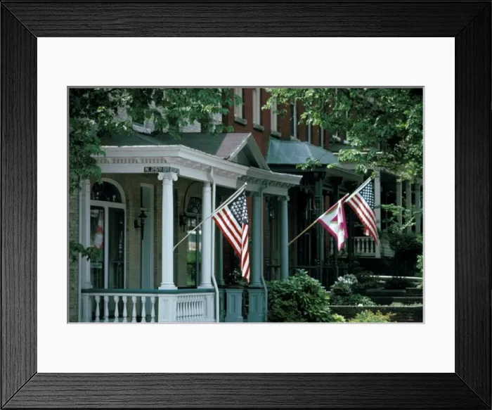 Framed Print : USA, Virginia, Richmond. Historic neighborhood
