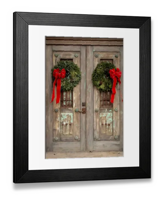 Framed Print : Santa Fe, New Mexico, United States. Antique door on Canyon road