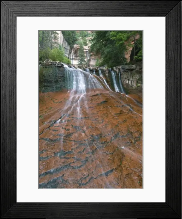 Framed Print : Waterfall, Zion National Park, Utah, USA Framed Print : Waterfall, Zion National Park, Utah, USA