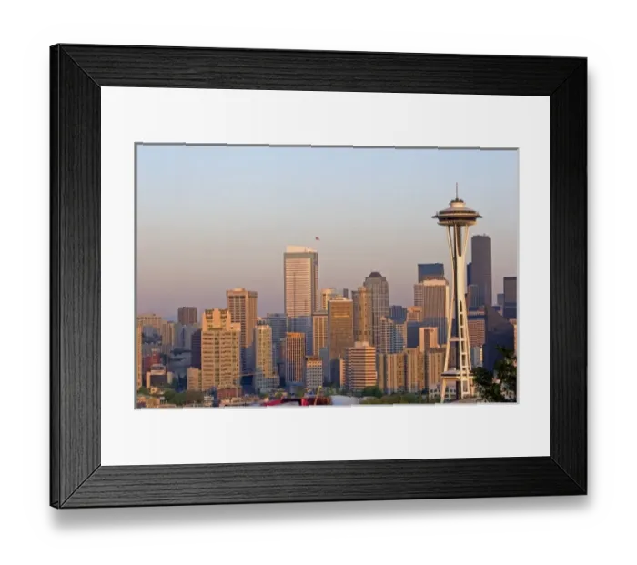 Framed Print : A view of the city of Seattle, Washington Framed Print : A view of the city of Seattle, Washington