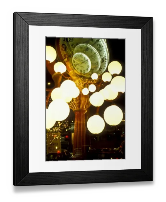 Framed Print : USA, WA, Walla Walla. Falkenbergs clock in downtown Walla Walla, WA. Creative