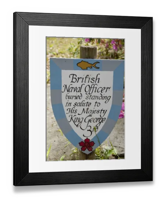 Framed Print : North Carolina, Beaufort. Historic Old Burying Ground cemetery. Famous grave of British Framed Print : North Carolina, Beaufort. Historic Old Burying Ground cemetery. Famous grave of British