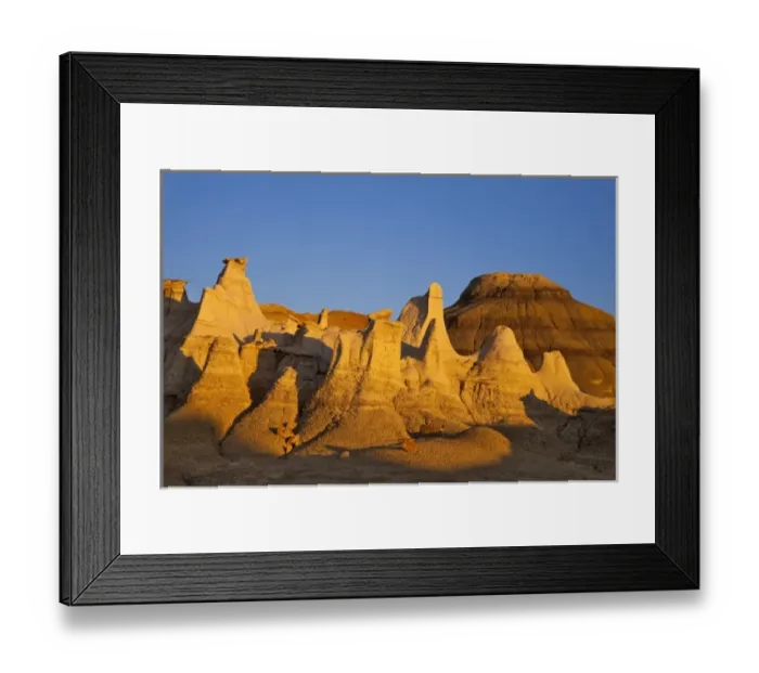 Framed Print : Badlands formations in the Bisti Wilderness in San Juan County, New Mexico, USA Framed Print : Badlands formations in the Bisti Wilderness in San Juan County, New Mexico, USA