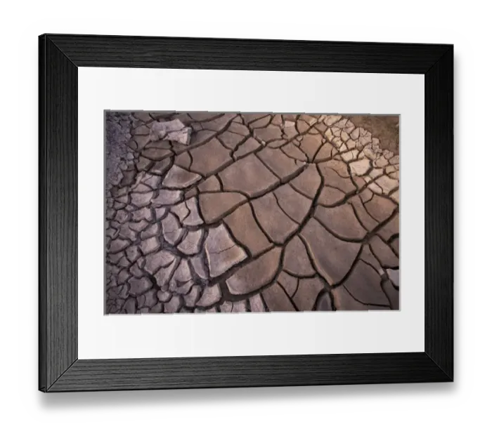 Framed Print : North America, USA, Texas, Big Bend National Park. Cracked mud