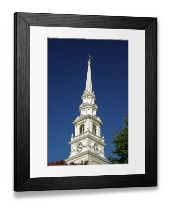 Framed Print : North America, USA, New Hampshire, Keene. A steeple in Keene Framed Print : North America, USA, New Hampshire, Keene. A steeple in Keene