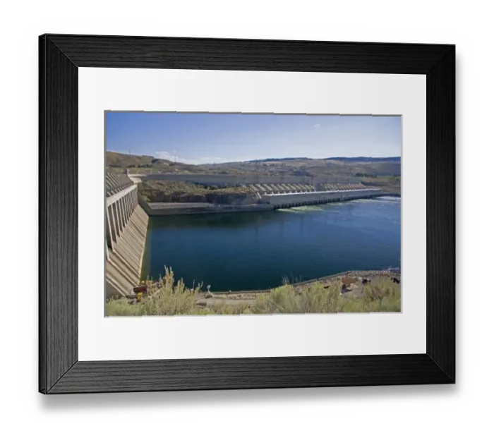 Framed Print : Chief Joseph Dam is a hydroelectric dam spanning the Columbia River in Washington Framed Print : Chief Joseph Dam is a hydroelectric dam spanning the Columbia River in Washington