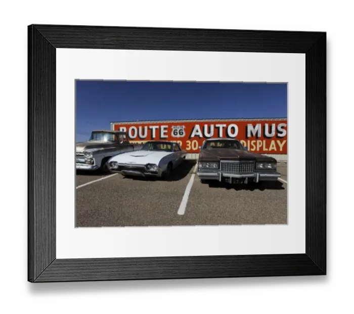 Framed Print : Santa Rosa, New Mexico, United States. Route 66 auto museum Framed Print : Santa Rosa, New Mexico, United States. Route 66 auto museum