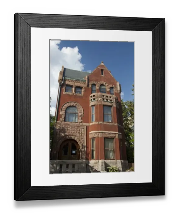 Framed Print : Virginia, Norfolk. West Freemason Street Historic District. James W. Hunter House, c Framed Print : Virginia, Norfolk. West Freemason Street Historic District. James W. Hunter House, c