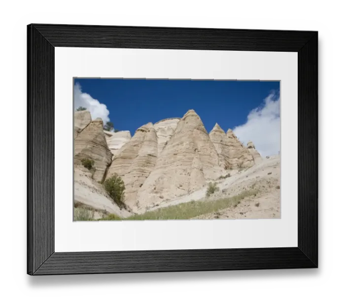 Framed Print : NM, New Mexico, Kasha-Katuwe Tent Rocks National Monument, cone shaped tent rock formations Framed Print : NM, New Mexico, Kasha-Katuwe Tent Rocks National Monument, cone shaped tent rock formations