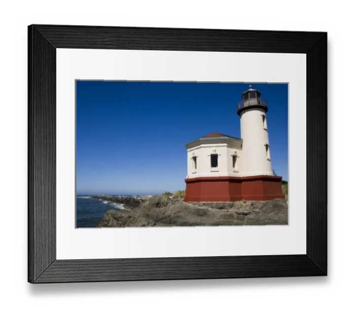 Framed Print : USA, Oregon, Bandon. View of Coquille River Lighthouse Framed Print : USA, Oregon, Bandon. View of Coquille River Lighthouse