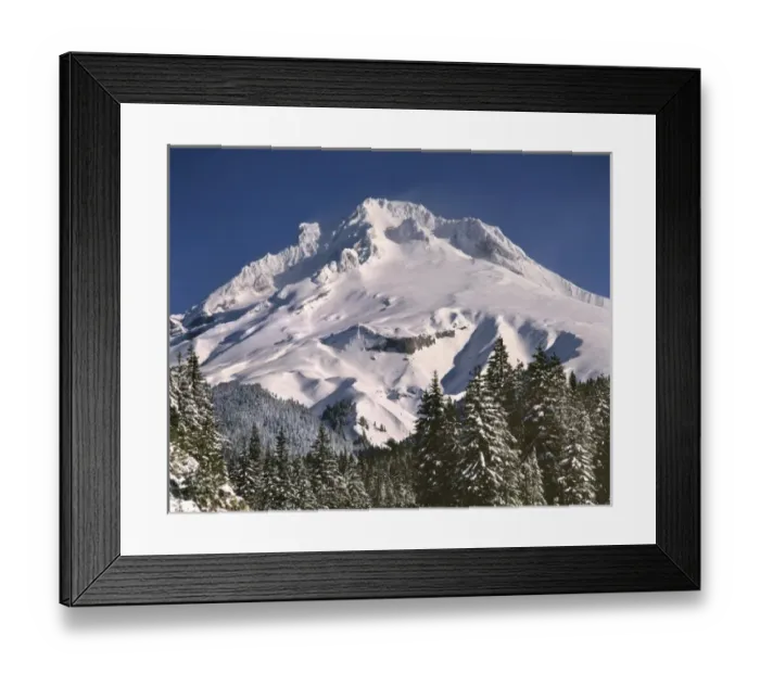 Framed Print : USA, Oregon, Mt Hood. Afternoon light creates long shadows on the deep snow of Mt Hood, Oregon Framed Print : USA, Oregon, Mt Hood. Afternoon light creates long shadows on the deep snow of Mt Hood, Oregon