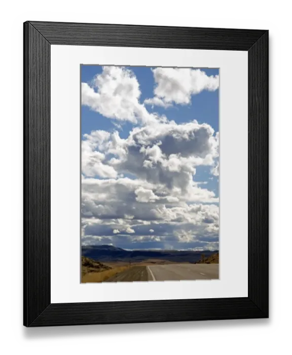 Framed Print : Springtime clouds over U. S. Highway 95 near Jordan Valley, Oregon