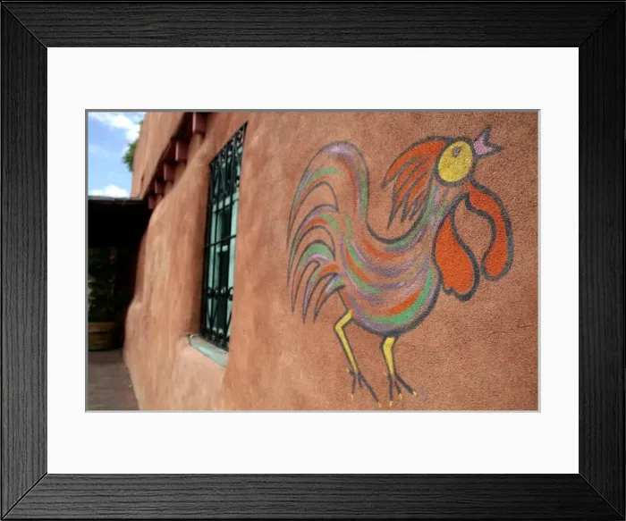 Framed Print : Santa Fe, New Mexico, USA. The famous Pink Adobe restaurant on Old Santa Fe Trail