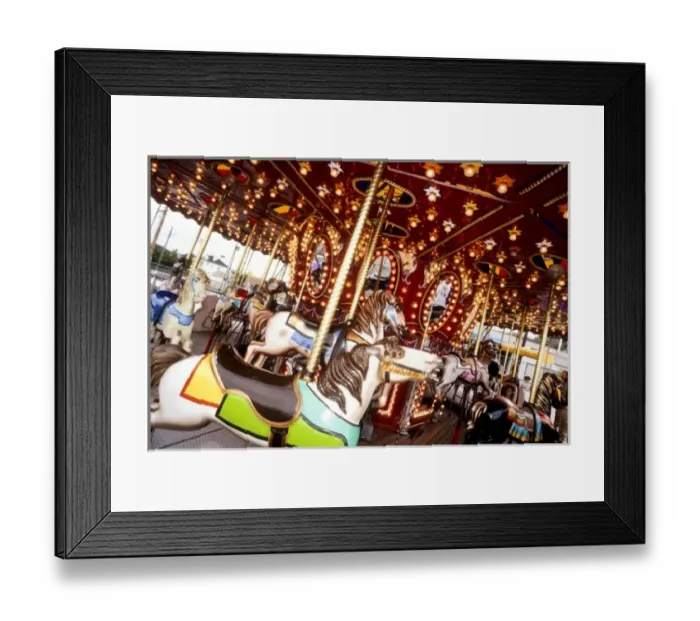 Framed Print : New Jersey, Pt Pleasant, boardwalk, carousel, June