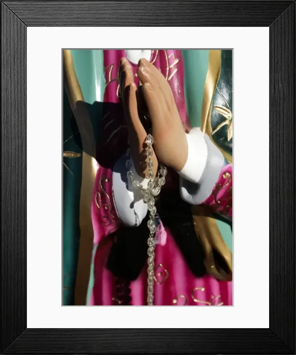 Framed Print : Las Cruces, New Mexico, United States. Our Lady of Guadalupe statue