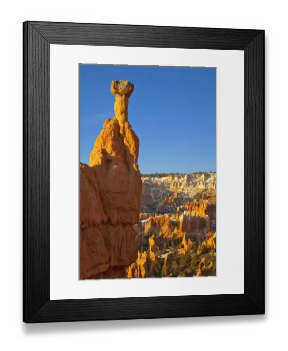 Framed Print : Hoodoos at Sunrise Point in Bryce Canyon National Park in Utah
