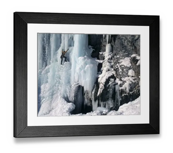 Framed Print : Ice climbing Stewart Falls (WI5), Wasatch Mountains near Provo, Utah. (MR) Framed Print : Ice climbing Stewart Falls (WI5), Wasatch Mountains near Provo, Utah. (MR)