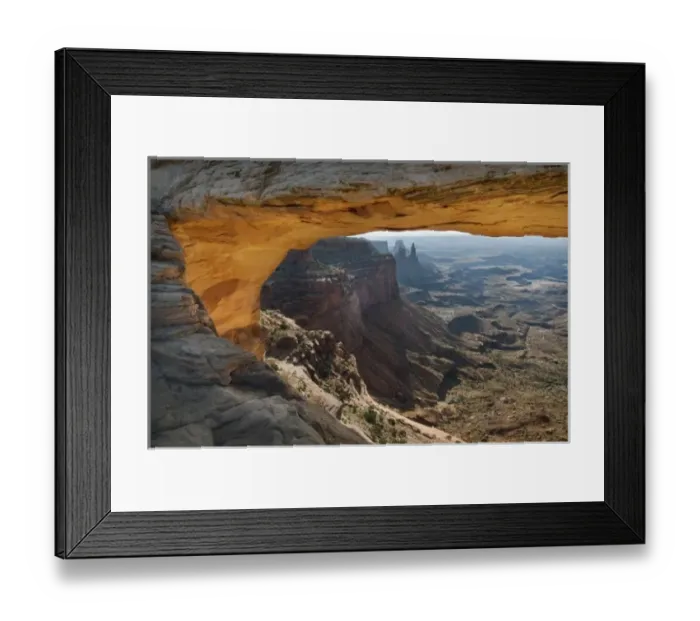 Framed Print : Mesa Arch reflected golden sunrise light, Island in the sky district, Canyonlands National Park Framed Print : Mesa Arch reflected golden sunrise light, Island in the sky district, Canyonlands National Park