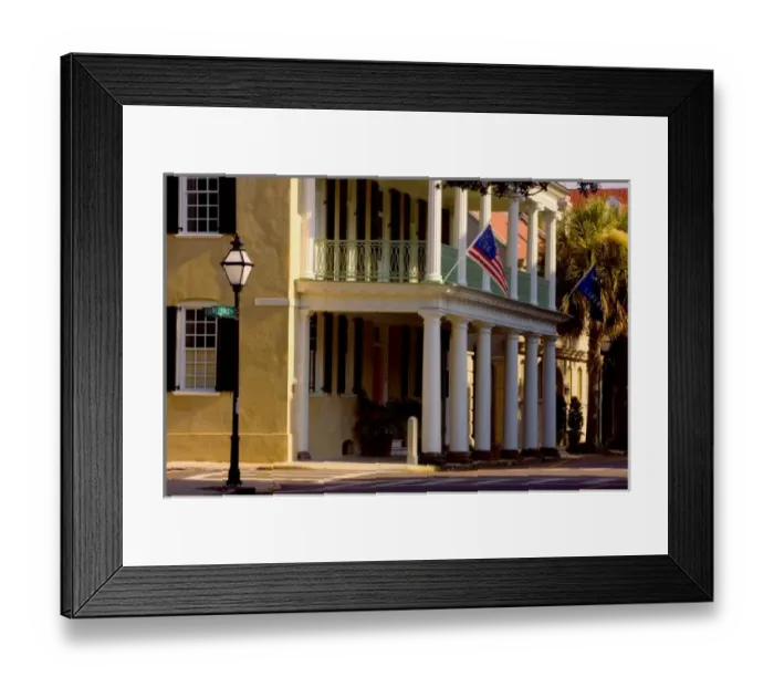 Framed Print : 1751 Georgian Home of Branford-Horry, Charleston, SC