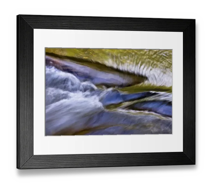 Framed Print : USA, North Carolina, Big Creek. Abstract of rapids