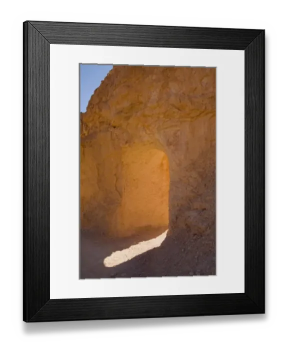 Framed Print : UT, Bryce Canyon National Park, Tunnel on the Peekaboo trail