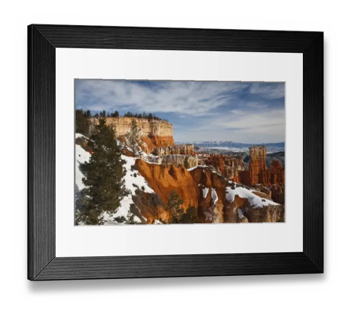 Framed Print : USA, Utah, Bryce Canyon National Park. Agua Canyon, winter Framed Print : USA, Utah, Bryce Canyon National Park. Agua Canyon, winter