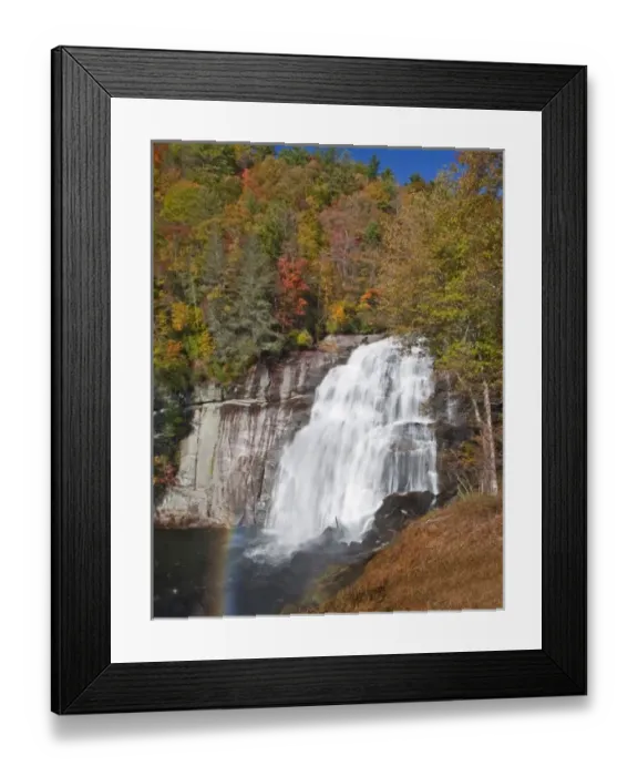 Framed Print : Rainbow Falls in Gorges State Park in North Carolina Framed Print : Rainbow Falls in Gorges State Park in North Carolina