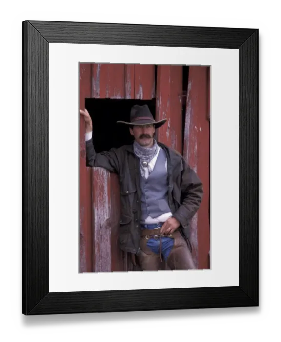 Framed Print : USA, Oregon. Cowboy (MR) Framed Print : USA, Oregon. Cowboy (MR)