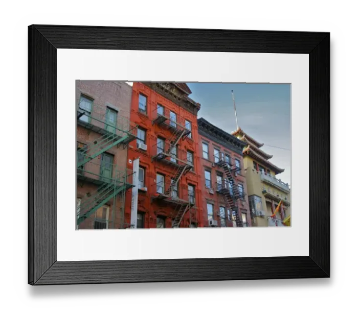 Framed Print : North America, USA, New York, New York City, Manhattan. Buildings in Manhattans Chinatown Framed Print : North America, USA, New York, New York City, Manhattan. Buildings in Manhattans Chinatown