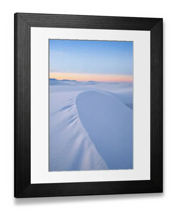 Framed Print : Sand dunes at White Sands National Monument in New Mexico