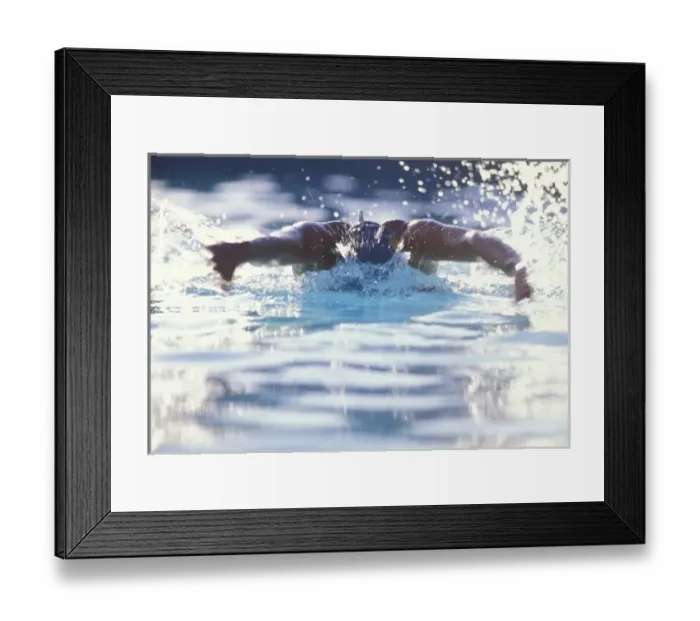 Framed Print : USA, New Mexico, Santa Fe. Woman swimming. (MR) Framed Print : USA, New Mexico, Santa Fe. Woman swimming. (MR)