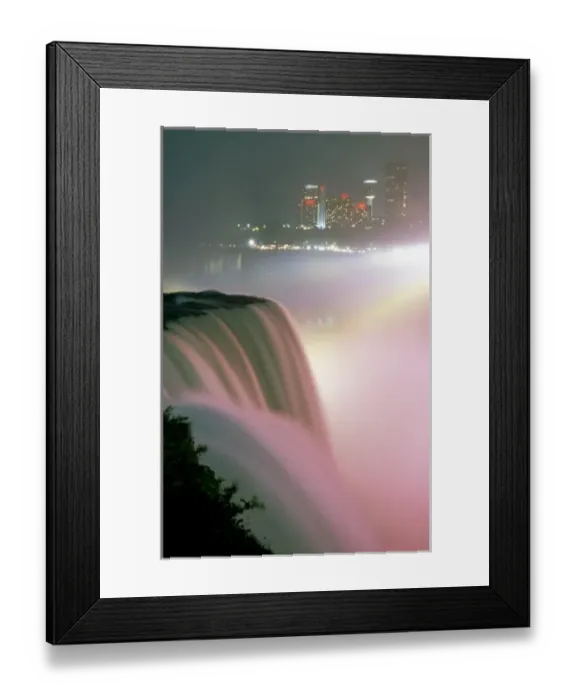 Framed Print : North America, USA, New York, Niagra Falls. American Falls in evening light