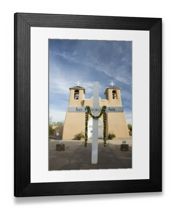 Framed Print : NM, New Mexico, Ranchos de Taos, San Francisco de Asis church, built in 1850 Framed Print : NM, New Mexico, Ranchos de Taos, San Francisco de Asis church, built in 1850