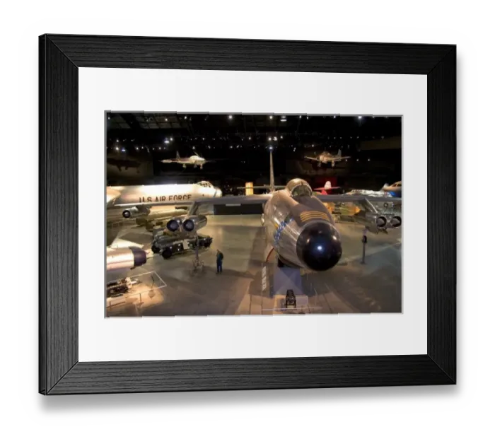 Framed Print : Interior image of the United States Air Force Museum on Wright Patterson Air Force Base at Dayton