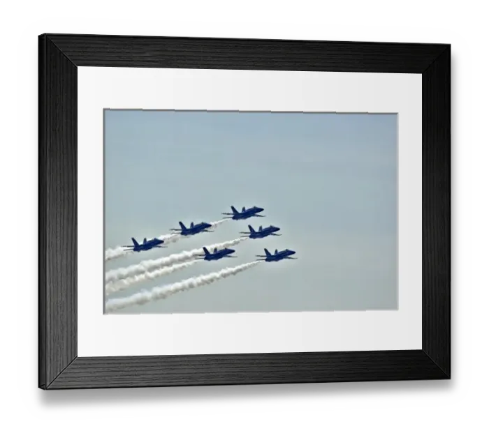 Framed Print : USA, WA, Seattle, The Blue Angels, Navy precision flying team; six F / A-18 Hornet aircraft Framed Print : USA, WA, Seattle, The Blue Angels, Navy precision flying team; six F / A-18 Hornet aircraft