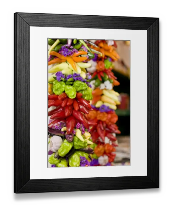 Framed Print : USA; Washington; Seattle; Pike Place Market, Pepper Arrangement Framed Print : USA; Washington; Seattle; Pike Place Market, Pepper Arrangement
