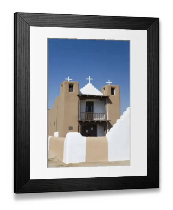 Framed Print : NM, New Mexico, Taos Pueblo, inhabited for 1000 years, San Geronimo Church ( St. Jerome) Framed Print : NM, New Mexico, Taos Pueblo, inhabited for 1000 years, San Geronimo Church ( St. Jerome)