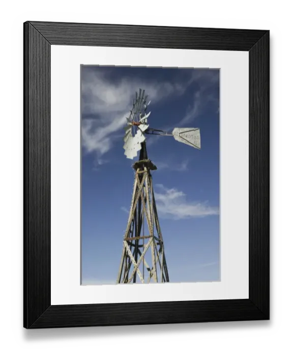 Framed Print : USA, TEXAS, Grapevine (Dallas Area): Antique Water Pump / Windmill Framed Print : USA, TEXAS, Grapevine (Dallas Area): Antique Water Pump / Windmill