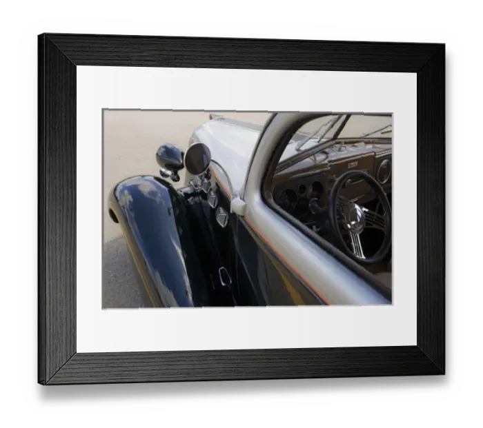 Framed Print : USA, Tennessee, Cookeville. Detail of vintage car on display during an antique car show