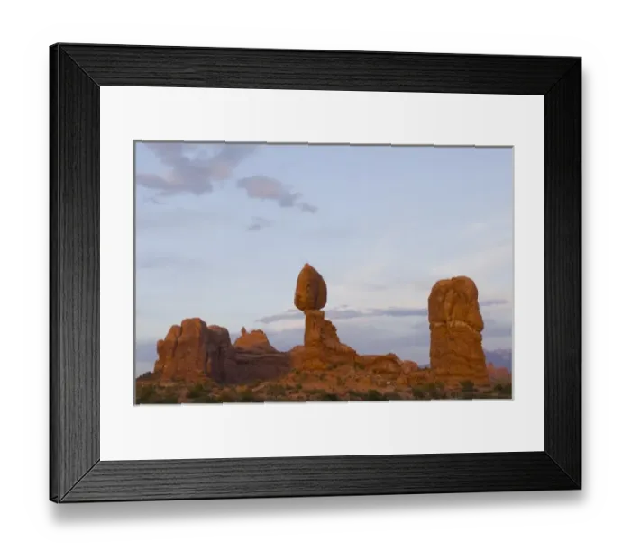 Framed Print : Balanced Rock, Arches National Park, near Moab, Utah